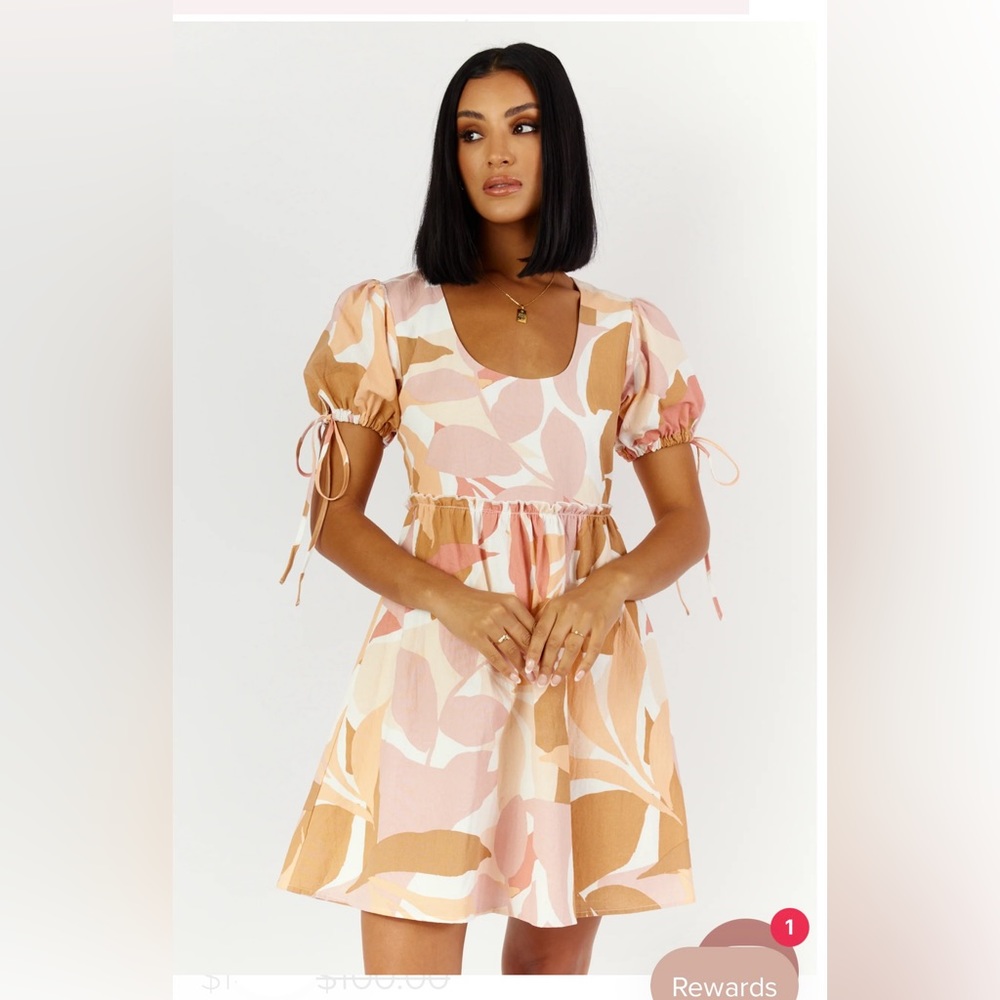 Girl & The Sun Linen Mini Dress XS (barely worn!)